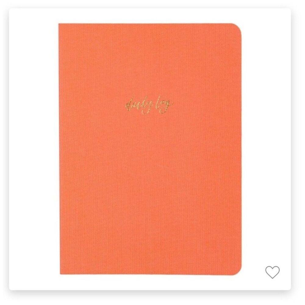 1 canoe2 Daily Log Guided Journal Tangerine
